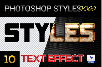 10 creative Photoshop Styles V300