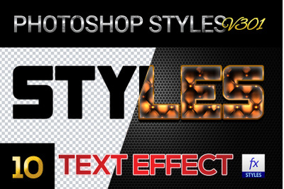 10 creative Photoshop Styles V301