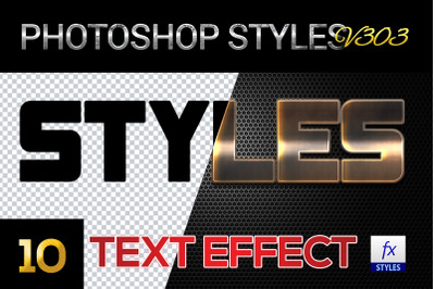 10 creative Photoshop Styles V303