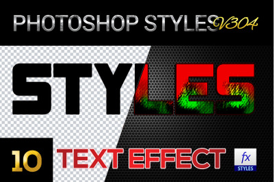 10 creative Photoshop Styles V304