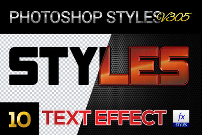 10 creative Photoshop Styles V305