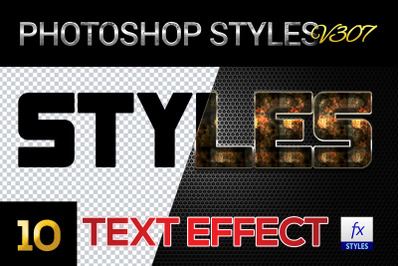 10 creative Photoshop Styles V307