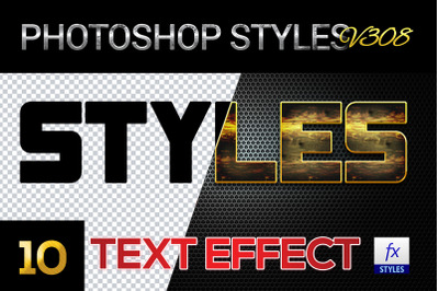 10 creative Photoshop Styles V308