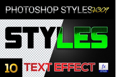 10 creative Photoshop Styles V309