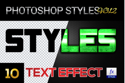 10 creative Photoshop Styles V312