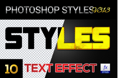 10 creative Photoshop Styles V313