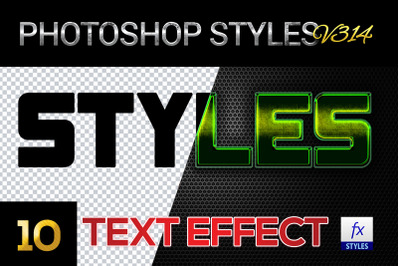 10 creative Photoshop Styles V314