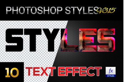 10 creative Photoshop Styles V315