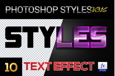 10 creative Photoshop Styles V316