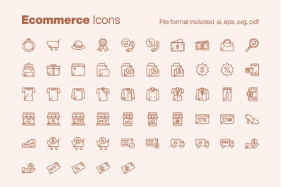 Ecommerce 55 Icons