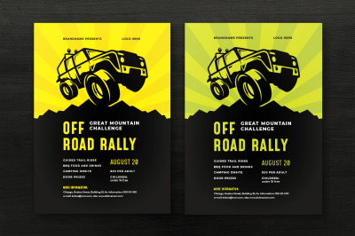 Off Road Competition Flyer Template