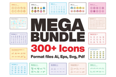 Mega Bundle 300+ Icons