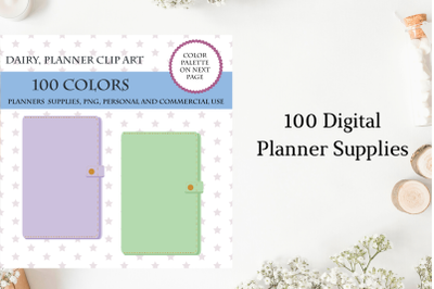 Notebook Clipart, Office Supplies Clipart