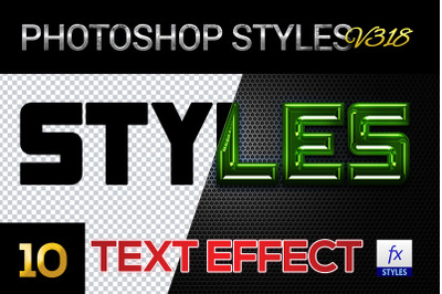 10 creative Photoshop Styles V318