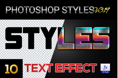 10 creative Photoshop Styles V319