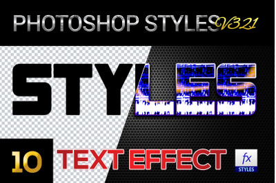 10 creative Photoshop Styles V321