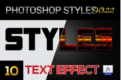 10 creative Photoshop Styles V322