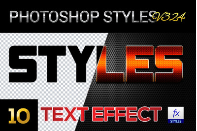 10 creative Photoshop Styles V324