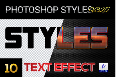 10 creative Photoshop Styles V325