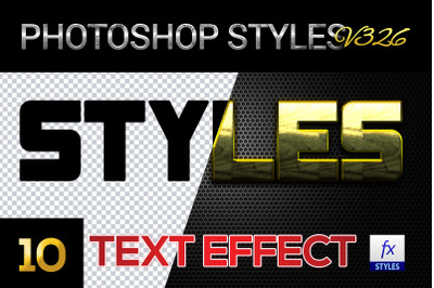 10 creative Photoshop Styles V326