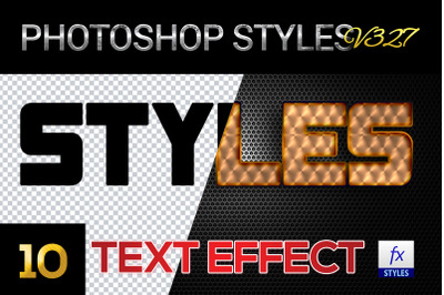 10 creative Photoshop Styles V327