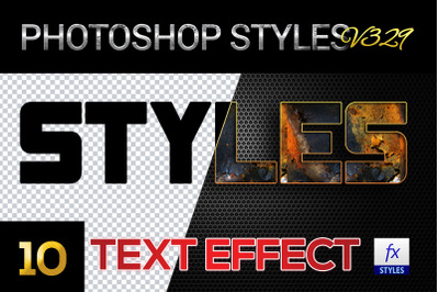 10 creative Photoshop Styles V329