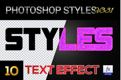 10 creative Photoshop Styles V331