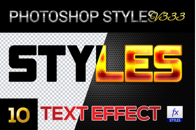 10 creative Photoshop Styles V333