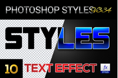 10 creative Photoshop Styles V334