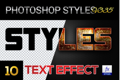 10 creative Photoshop Styles V335