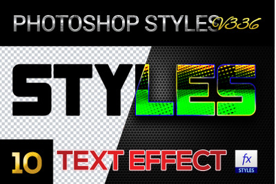 10 creative Photoshop Styles V336