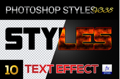 10 creative Photoshop Styles V338