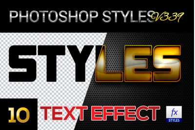 10 creative Photoshop Styles V339