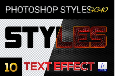 10 creative Photoshop Styles V340