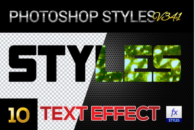 10 creative Photoshop Styles V341