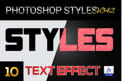 10 creative Photoshop Styles V342