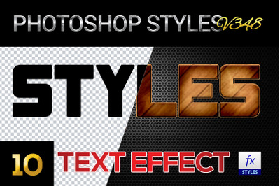 10 creative Photoshop Styles V348