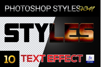 10 creative Photoshop Styles V349