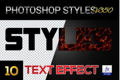 10 creative Photoshop Styles V350