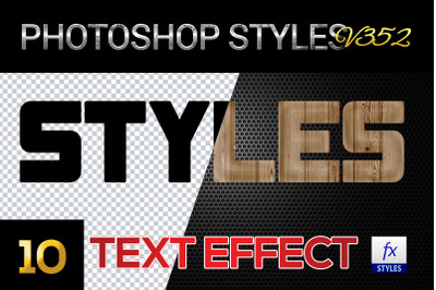 10 creative Photoshop Styles V352