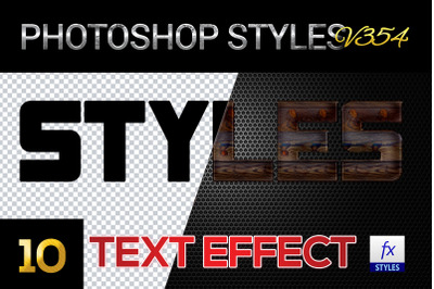 10 creative Photoshop Styles V354