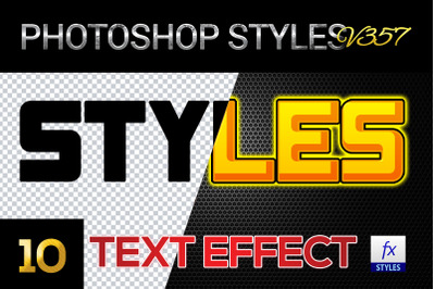 10 creative Photoshop Styles V357