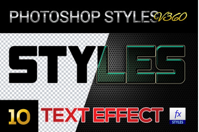 10 creative Photoshop Styles V260