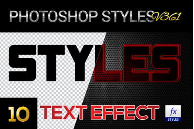 10 creative Photoshop Styles V361