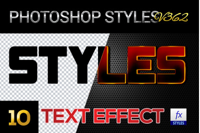 10 creative Photoshop Styles V362