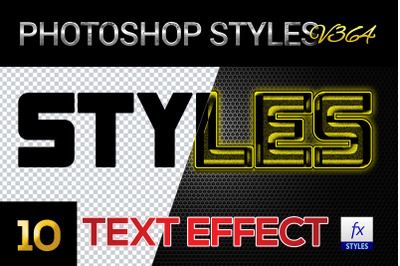 10 creative Photoshop Styles V364