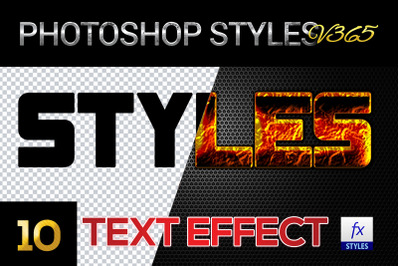 10 creative Photoshop Styles V365