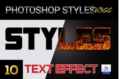 10 creative Photoshop Styles V366