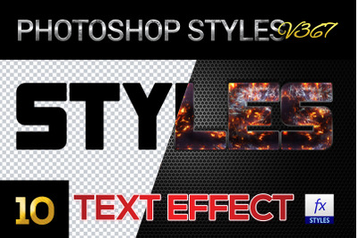 10 creative Photoshop Styles V367