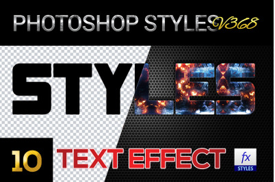 10 creative Photoshop Styles V368